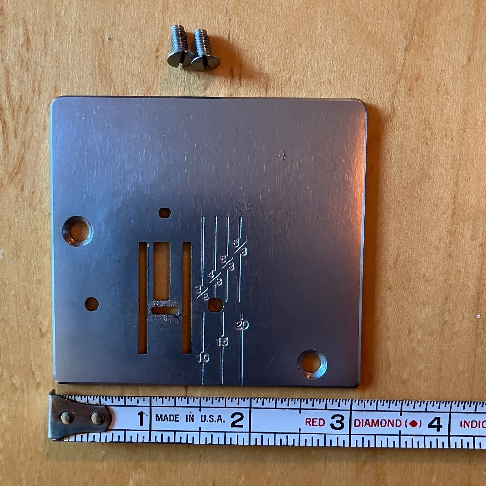 Singer Sewing Machine Metal Needle Plate with 2 screws